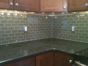 glass tile back splash