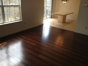 dark wood floor