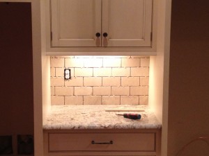 White back splash