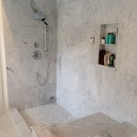 marble shower stall